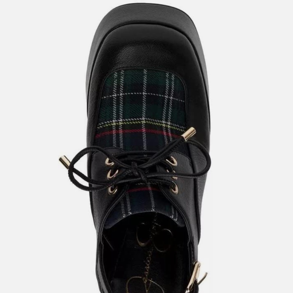 Jessica Simpson Sondos Platform Heels – Black & Plaid – Size 9.5 - Picture 4 of 9